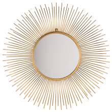 Wall Mirror CILLY 80 cm 80 cm Metal Gold