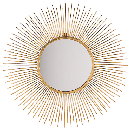Beliani Wall Mirror CILLY 80 cm 80 cm Metal Gold