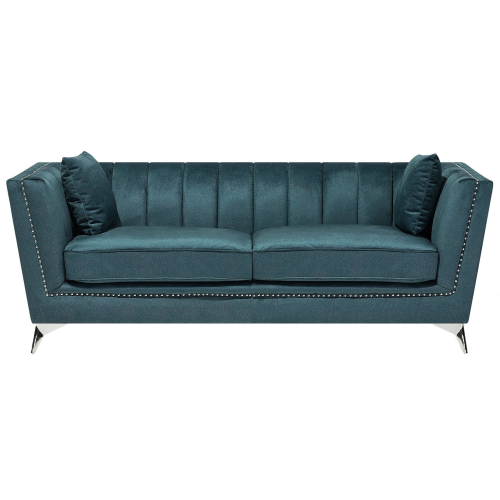 Beliani Sofa 3 Seater GAULA Velvet Teal