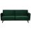 Beliani Sofa Bed 3 Seater SENJA Velvet Emerald Green 1
