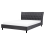 Beliani Bed Fabric SAVERNE 160 x 200 cm (EU King Size) Dark Grey 1