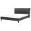Beliani Bed Fabric SAVERNE 180 x 200 cm (Super King) Dark Grey 1