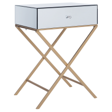Side Table VIVY Glass Mirrored Silver