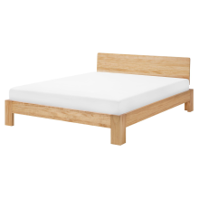 Bed Pine Wood ROYAN 160 x 200 cm (EU King Size) Light Brown