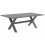 Beliani Garden Dining Table CASCAIS 200 cm 105 cm Metal Grey 1