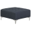 Beliani Ottoman ABERDEEN Fabric Dark Grey 1