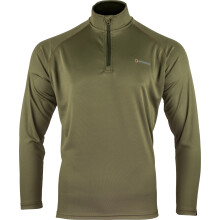 SPEERO Men's Quarter Zip Armour Top, Green Long Sleeve Shirt XX-Large