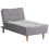 Beliani Chaise Longue ALSTEN Fabric Grey 1