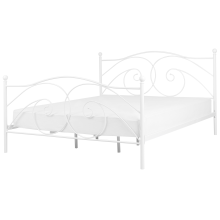 Bed Metal DINARD 180 x 200 cm (EU Super King) White