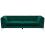 Beliani Sofa 3 Seater SOTRA Velvet Emerald Green 1