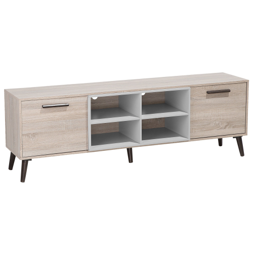 Beliani TV Stand ALLOA Grey
