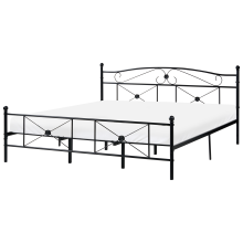 Bed Metal RODEZ 180 x 200 cm (EU Super King) Black