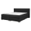 Beliani Divan Bed Fabric ADMIRAL 140 x 200 cm (EU Double) Black 1