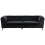 Beliani Sofa 3 Seater SOTRA Velvet Black 1