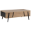 Beliani Coffee Table BLACKPOOL with Storage Brown/ Black 1
