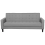 Beliani Sofa Bed 3 Seater VEHKOO Fabric Light Grey 1