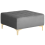 Beliani Ottoman ABERDEEN Velvet Grey 1