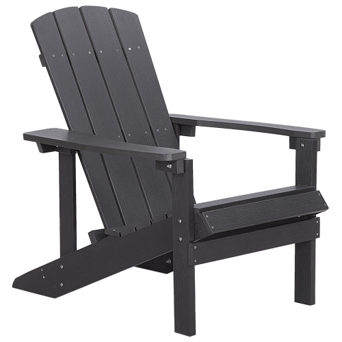Beliani Garden Chair ADIRONDACK Dark Grey