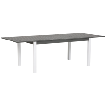 Extending Garden Dining Table PANCOLE 168/248 cm 100 cm Metal Grey