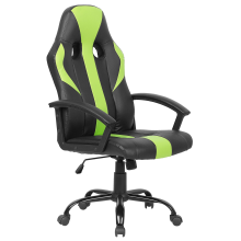 Office Chair SUCCESS Faux Leather Lime Green