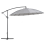 Beliani Cantilever Parasol 268 cm CALABRIA II Dark Grey 1