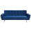 Beliani Sofa Bed 3 Seater SELNES Velvet Navy Blue 1