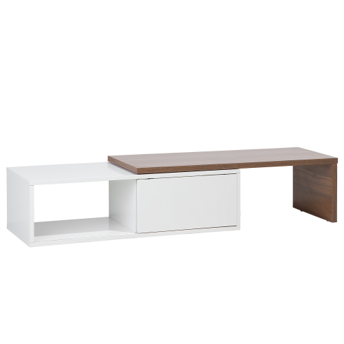 Beliani TV Stand YONKERS White