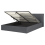 Beliani Ottoman Bed ORBEY Fabric Grey 160 x 200 cm (EU King Size) 1