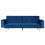 Beliani Sofa Bed 3 Seater VISNES Velvet Navy Blue 1