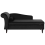 Beliani Left-Hand Chaise Longue LUIRO with Storage Velvet Black 1