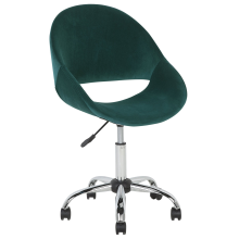 Desk Chair SELMA Velvet Emerald Green