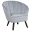 Beliani Armchair DALA Velvet Light Grey 1