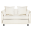 Beliani Sofa Bed 2 Seater HOVIN Fabric Light Beige 1