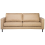Beliani Sofa 3 Seater SAVALEN Faux Leather Beige 1