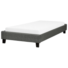 Bed without Headboard Fabric ROANNE 90 x 200 cm (EU Single) Grey