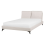Beliani Bed Chenille MELLE 140 x 200 cm (EU Double) Light Beige 1