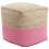 Beliani Pouffe KIRAMA Jute Pink 1