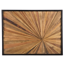 Wall Decor MERIDA 60 cm Teak Wood Brown