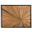 Beliani Wall Decor MERIDA 60 cm Teak Wood Brown 1