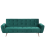 Beliani Sofa Bed 3 Seater SELNES Velvet Emerald Green 1