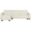 Beliani Corner Sofa Bed ROMEDAL Fabric Beige Right Hand 1