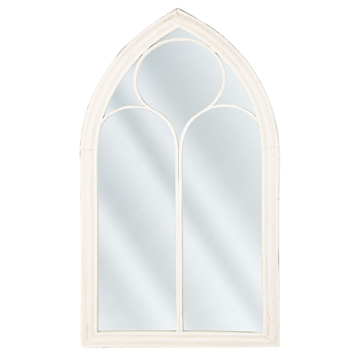 Beliani Wall Mirror TRELLY 62 cm x 113 cm Metal White