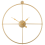 Beliani Wall Clock ZUCHWIL Metal Gold 1
