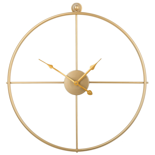 Beliani Wall Clock ZUCHWIL Metal Gold