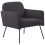 Beliani Armchair NARKEN Velvet Grey 1