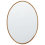 Beliani Wall Mirror OUVEA 57 cm 79 cm Metal Gold 1