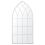 Beliani Wall Mirror CASSEL 50 cm 115 cm Metal Light Grey 1
