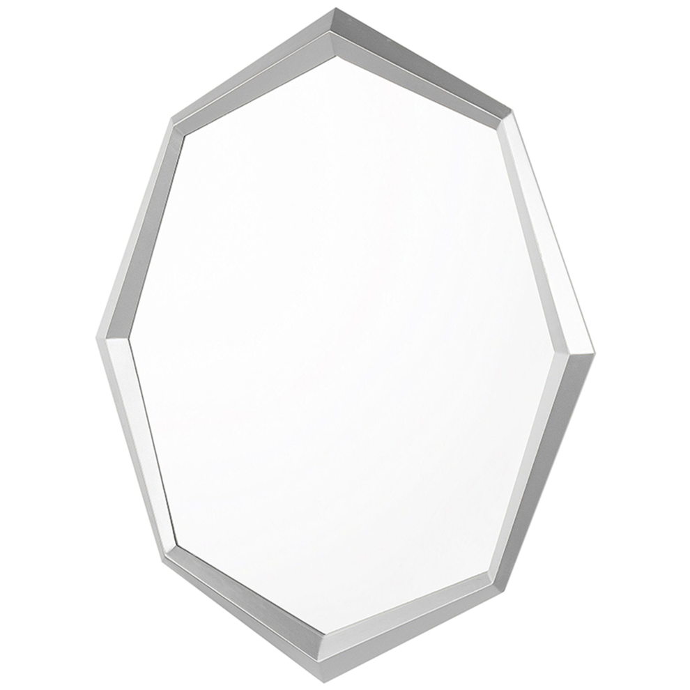 Beliani Wall Mirror Oeno 66 Cm 91 Cm Silver
