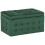 Beliani Storage Ottoman MICHIGAN Velvet Dark Green 1
