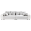 Beliani Sofa 4 Seater TORPO Fabric Light Beige 1